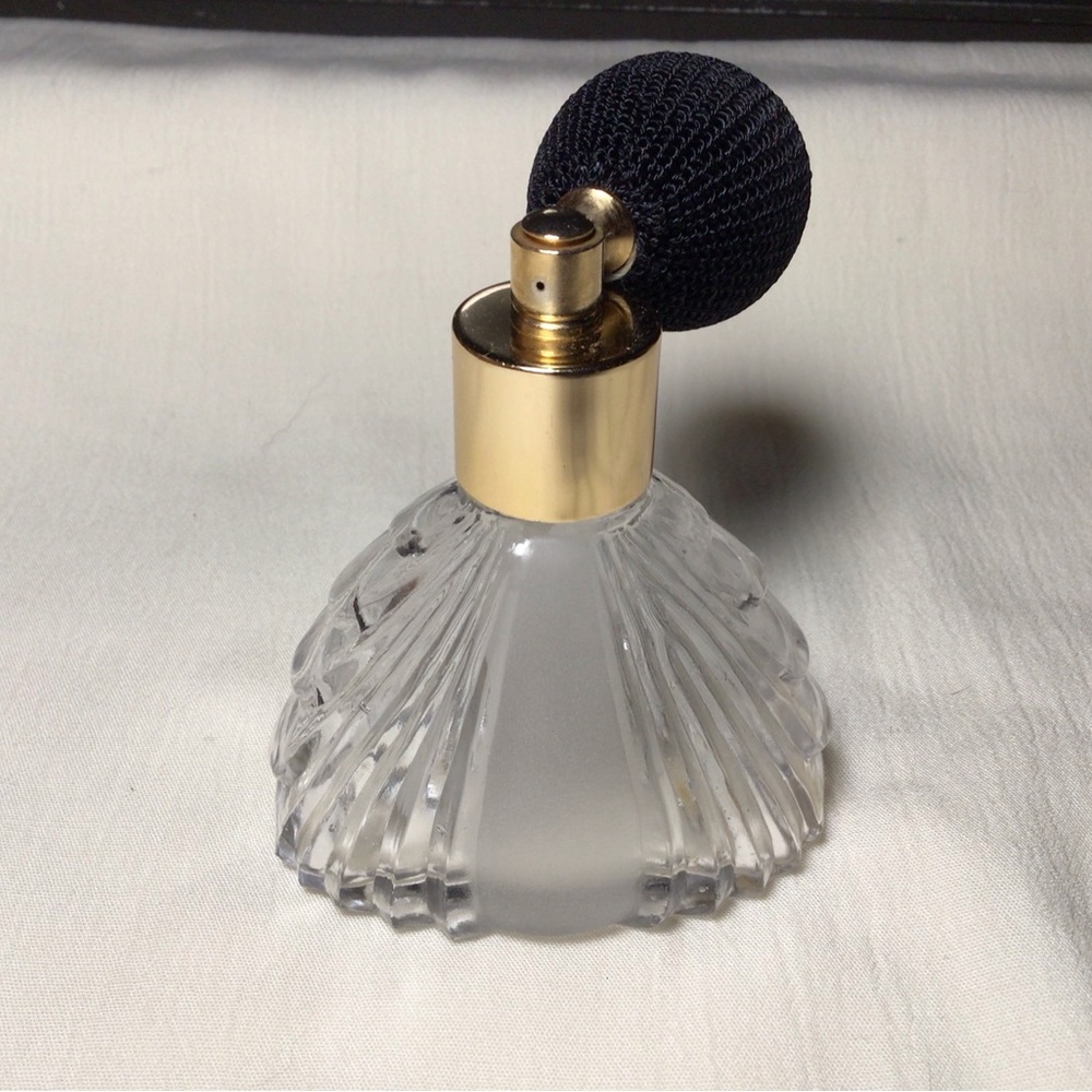 Vintage I. Rice Art Deco Perfume Bottle With Air bubbles. Rare, likely 1950’s